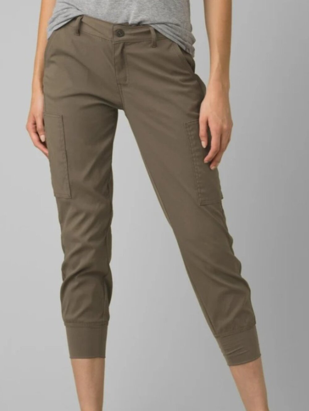 Prana Sky Canyon Jogger Pants Womens Olive Green Gorpcore Tech Cargo Pocket 8